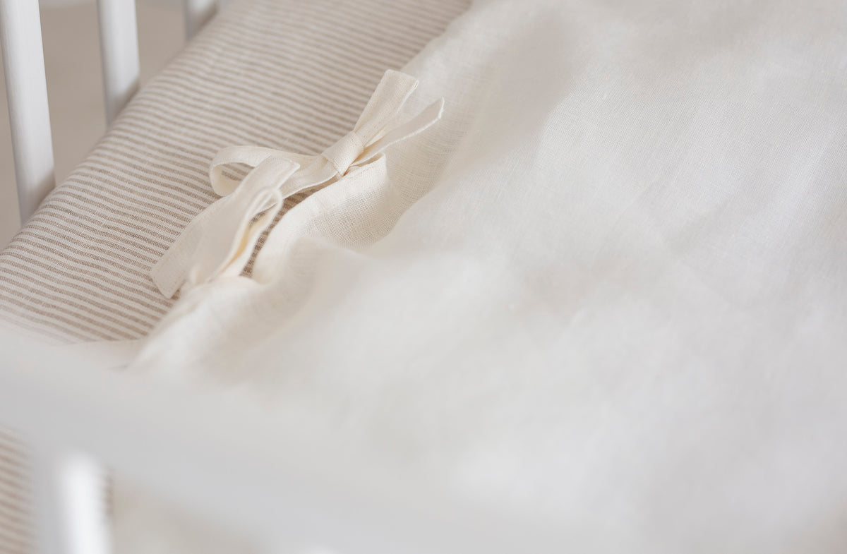 Premium 100% lino patalynės komplektas vaikams "SILEA"