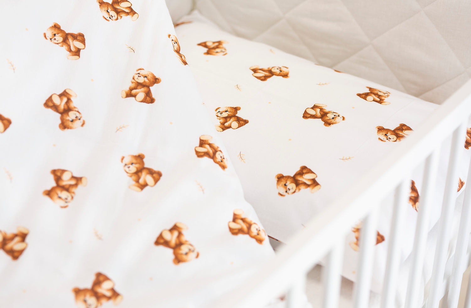 Medvilnės drobelės patalynė "Rudnosiukas"