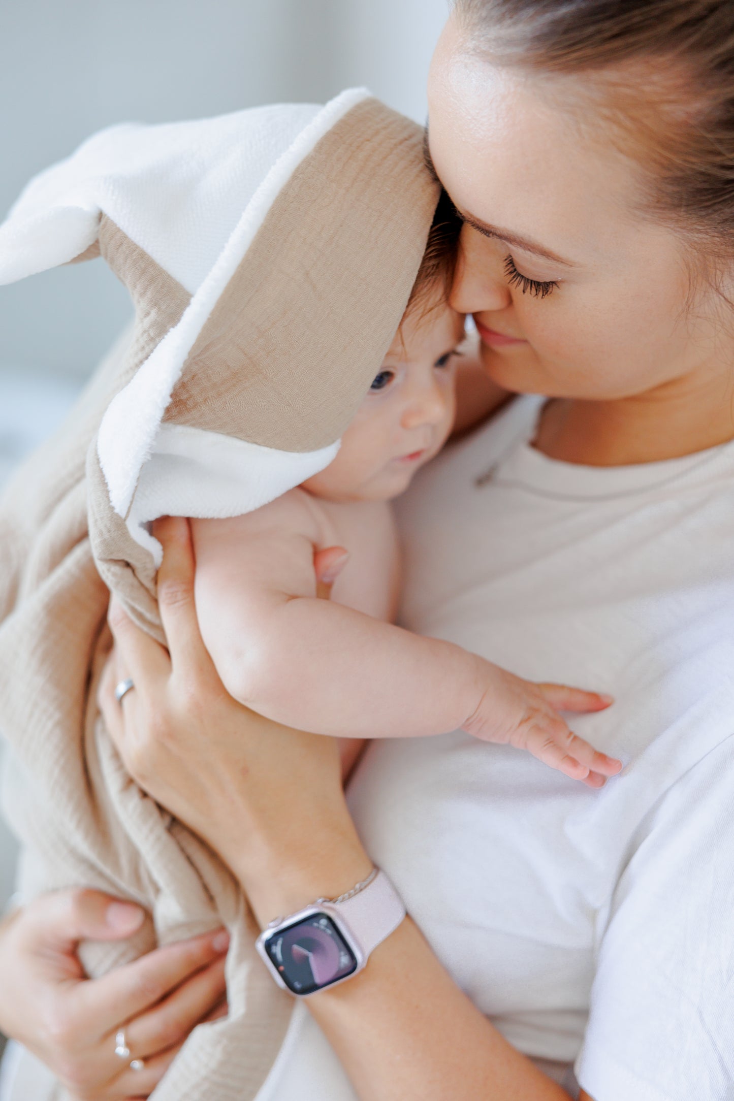 Muslin and bamboo towels