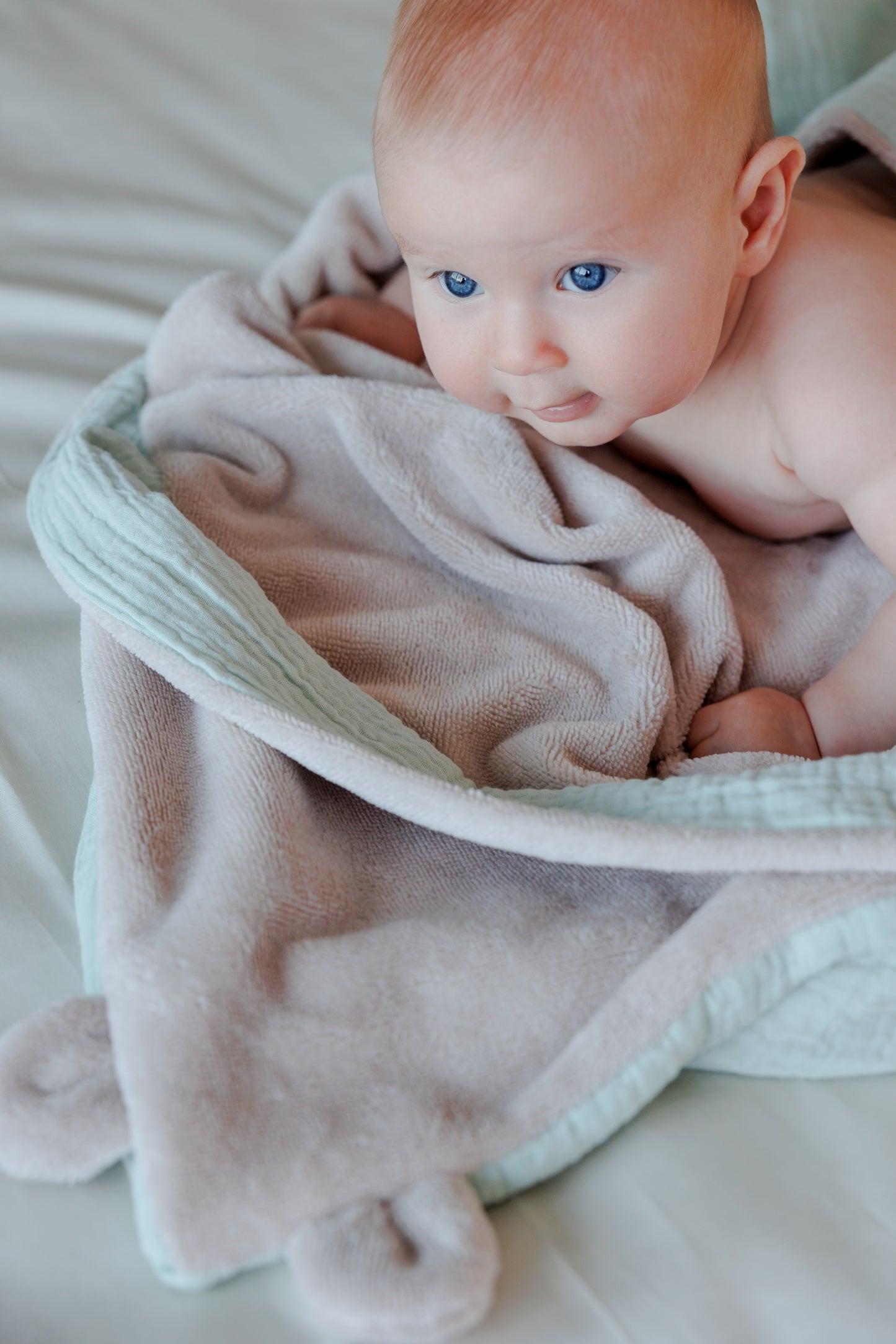 Muslin and bamboo towels