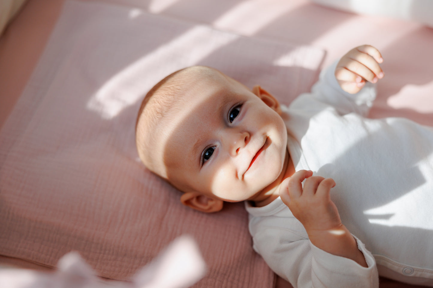 Muslin bed covers "Ash pink"