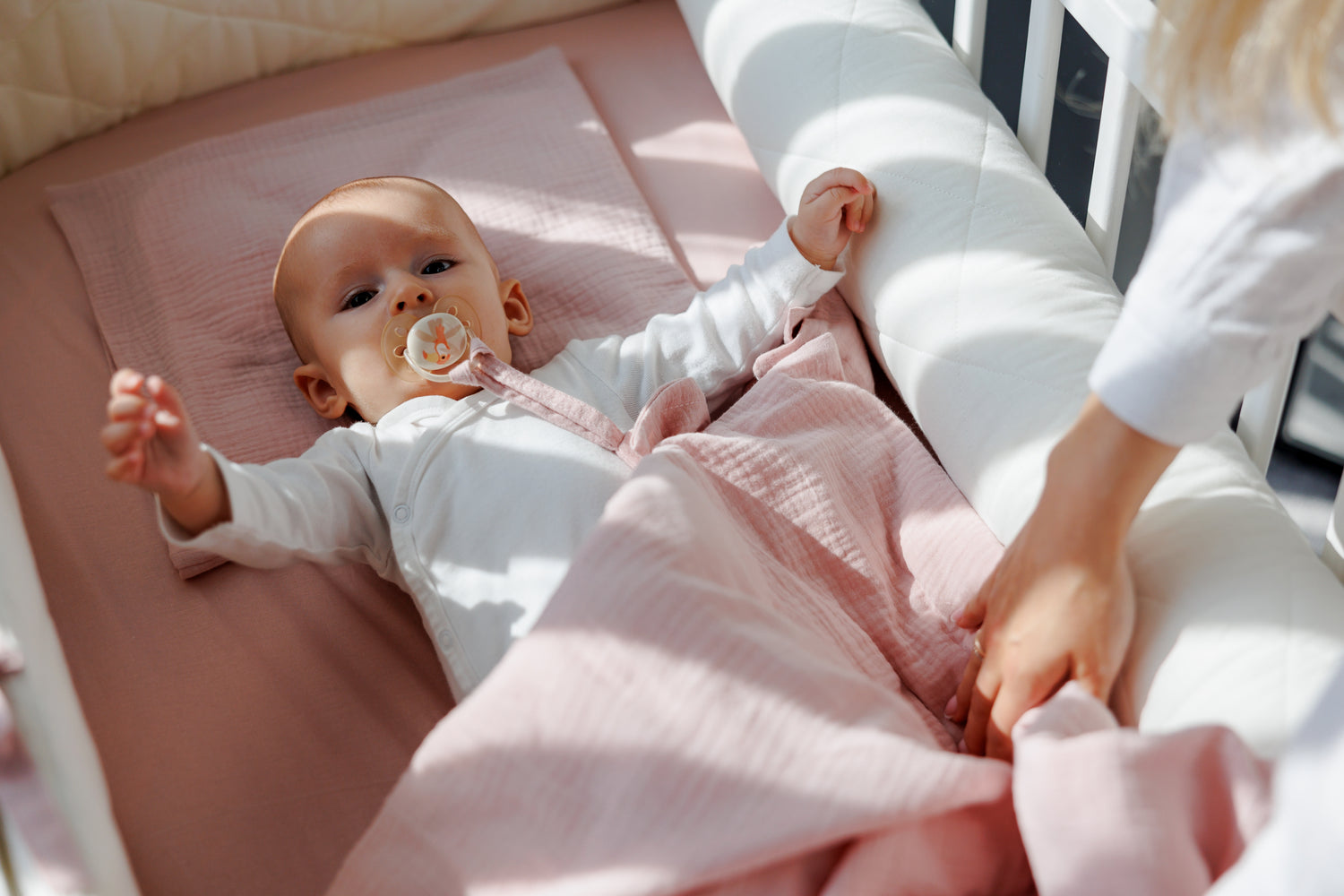 Muslino patalynė "Pelenų rausva"