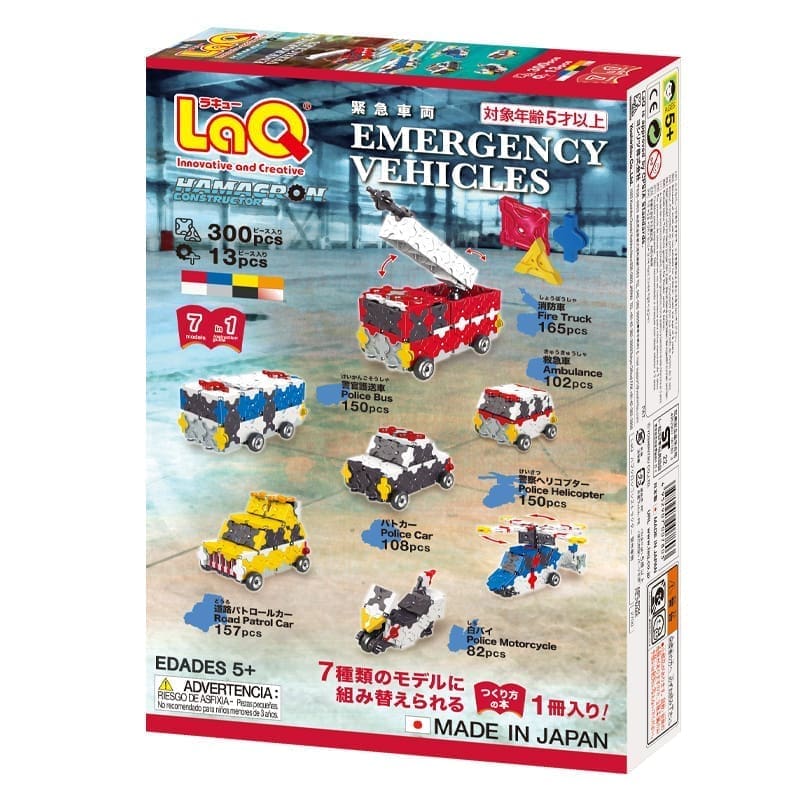 LaQ konstruktorius „Hamacron Constructor Emergency Vehicles” / Amžius: 5 m.+