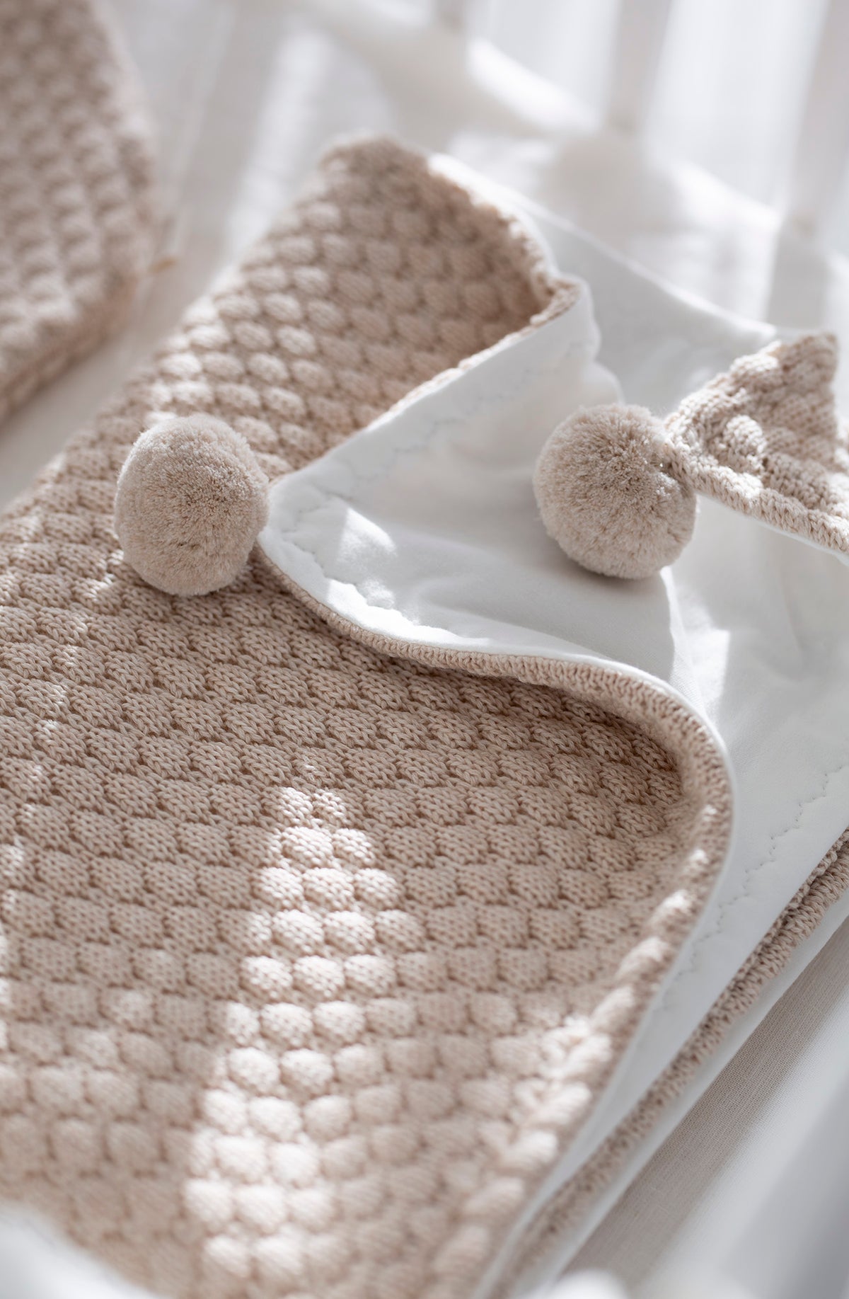 Dvigubas 100% merino vilnos miegmaišis kūdikiams "Koriukas"