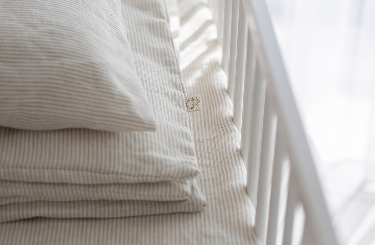 Premium 100% lino patalynės komplektas vaikams "ALBA"