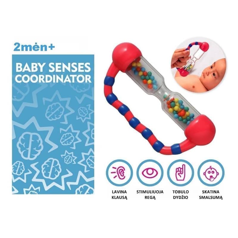 Brain Builders barškutis „Tarškutis“ / Amžius: 2 mėn.+