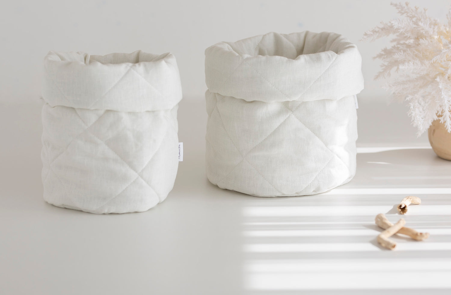 Daiktų laikymo krepšelis iš 100% lino "SILEA"