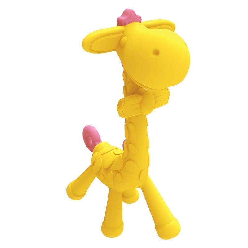 EDISONmama kramtukas kūdikiams „Žirafa”, nuo 3 mėn., rožinė