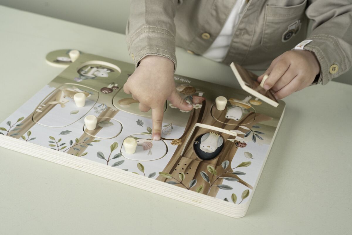 Little Dutch dėlionė su garsais Forest friends, nuo 12+ mėn.