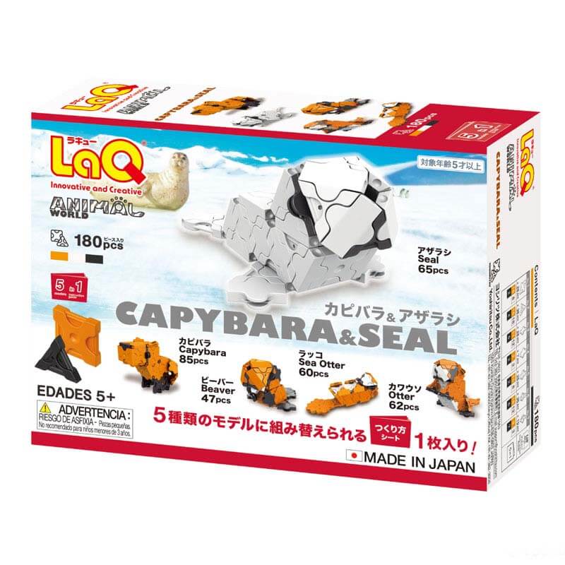 LaQ konstruktorius „Animal World Capybara & Seal" / Amžius: 5 m.+