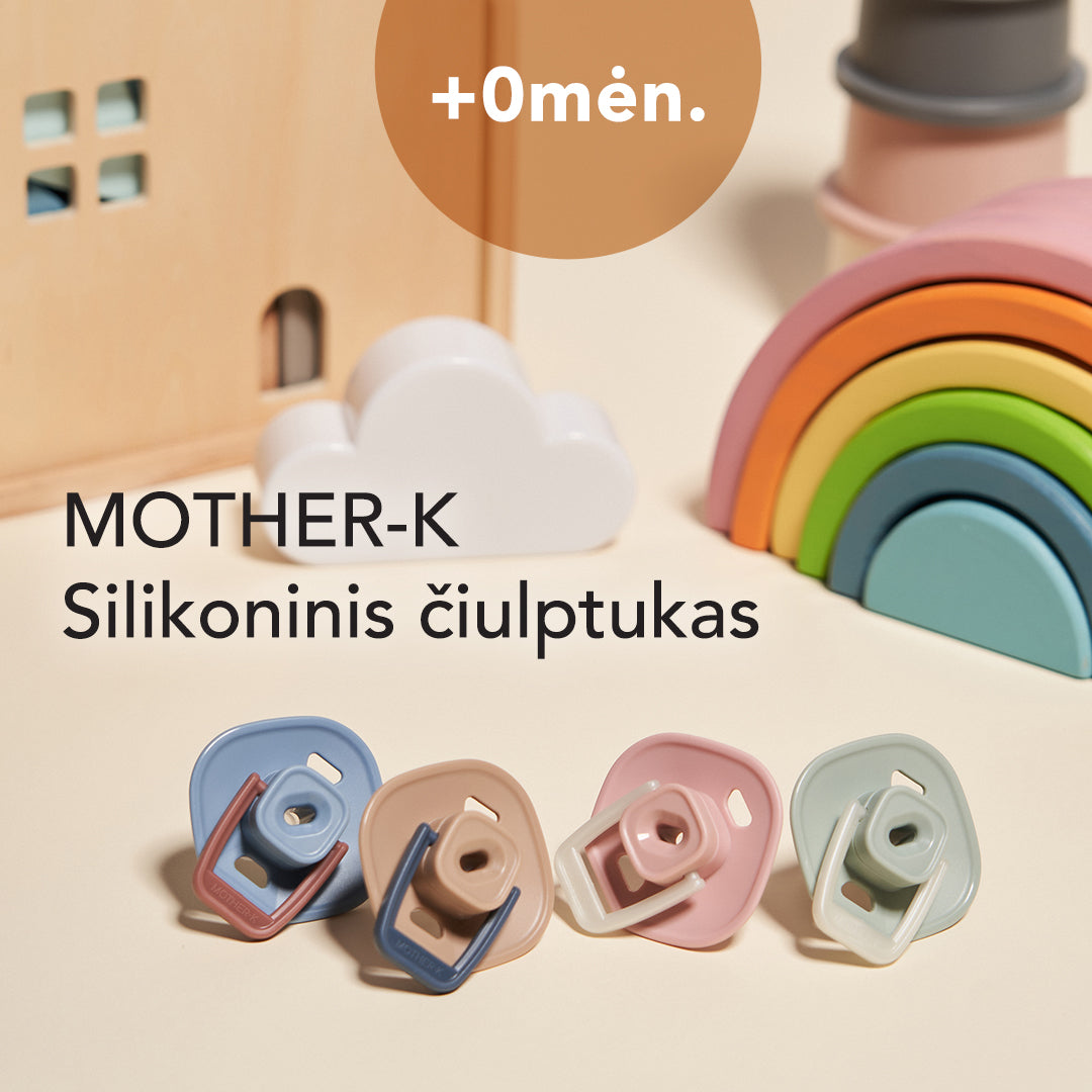 Mother-K Silikoninis čiulptukas su dėklu