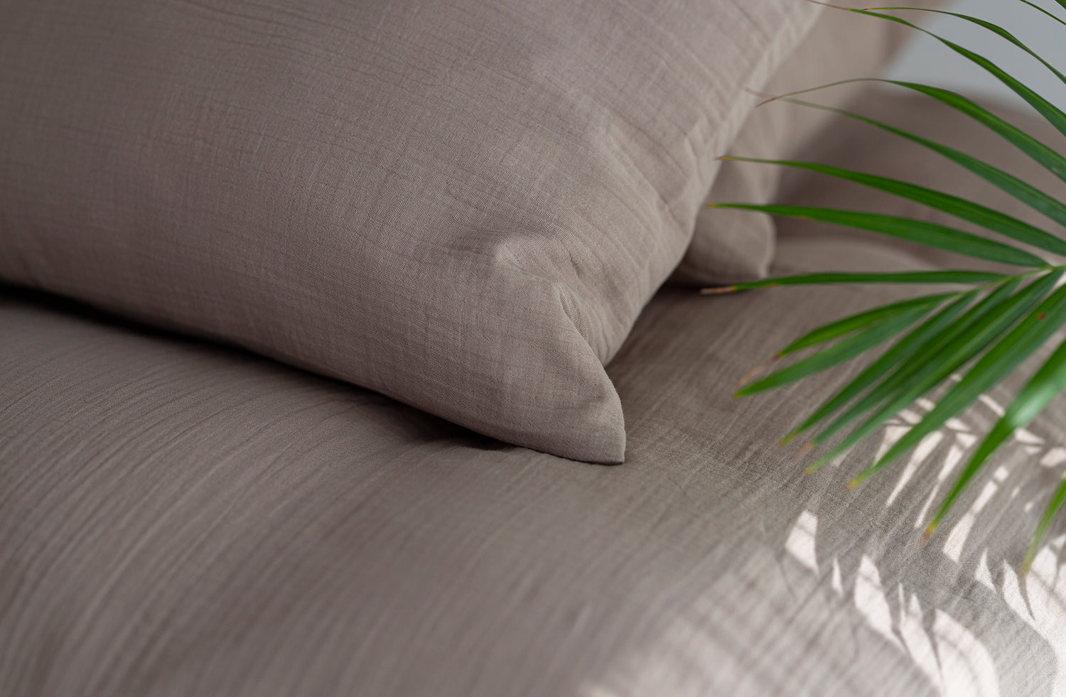 Muslino patalynės komplektas "Šokoladinis sausainis"