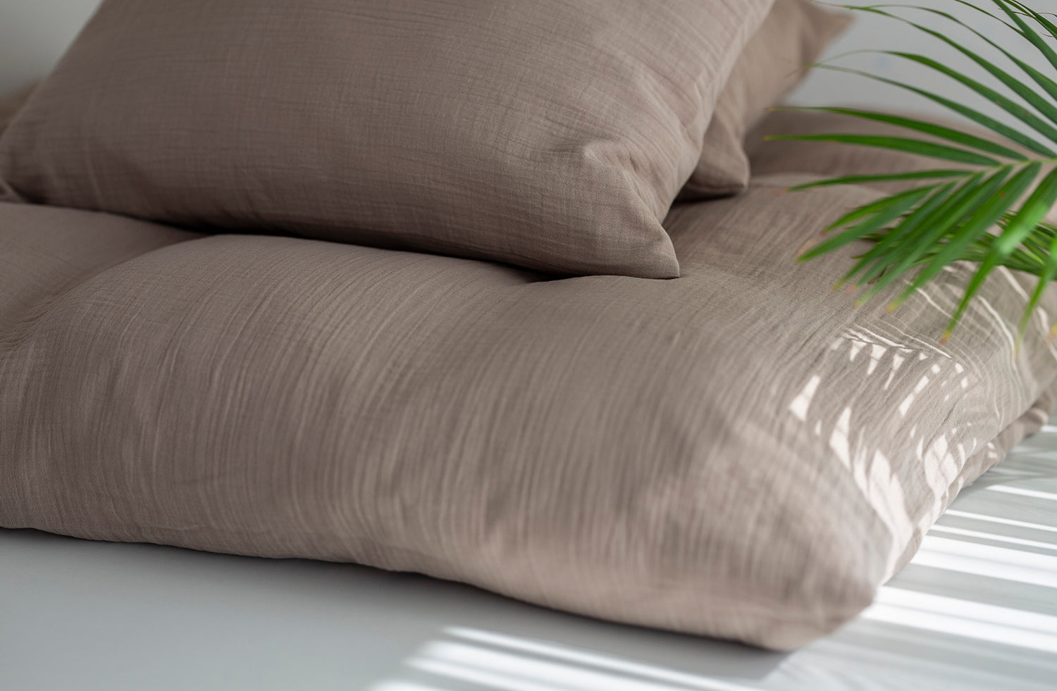 Muslino patalynės komplektas "Šokoladinis sausainis"