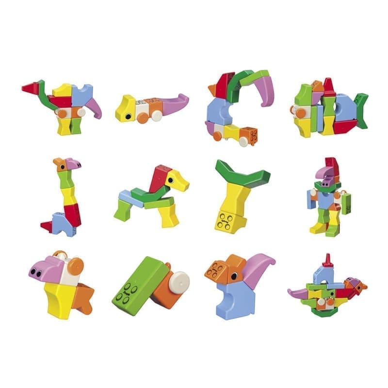 People Blocks Magnetinis konstruktorius "Zoo gyvūnai" / Amžius: 12 mėn.+