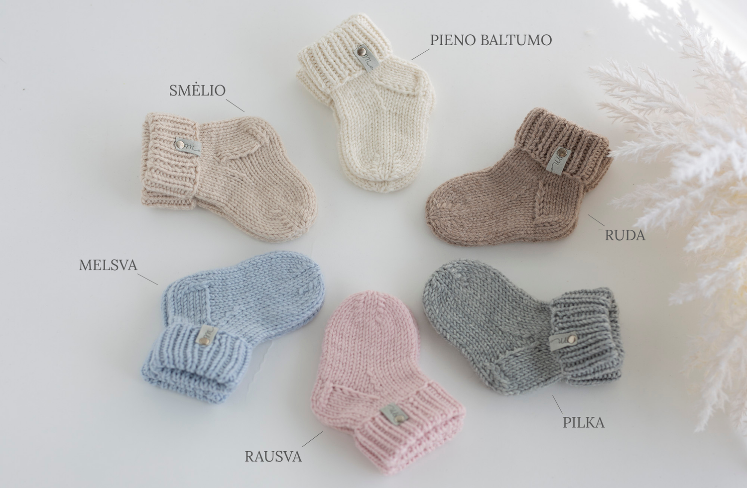 Merino vilnos kojinytės