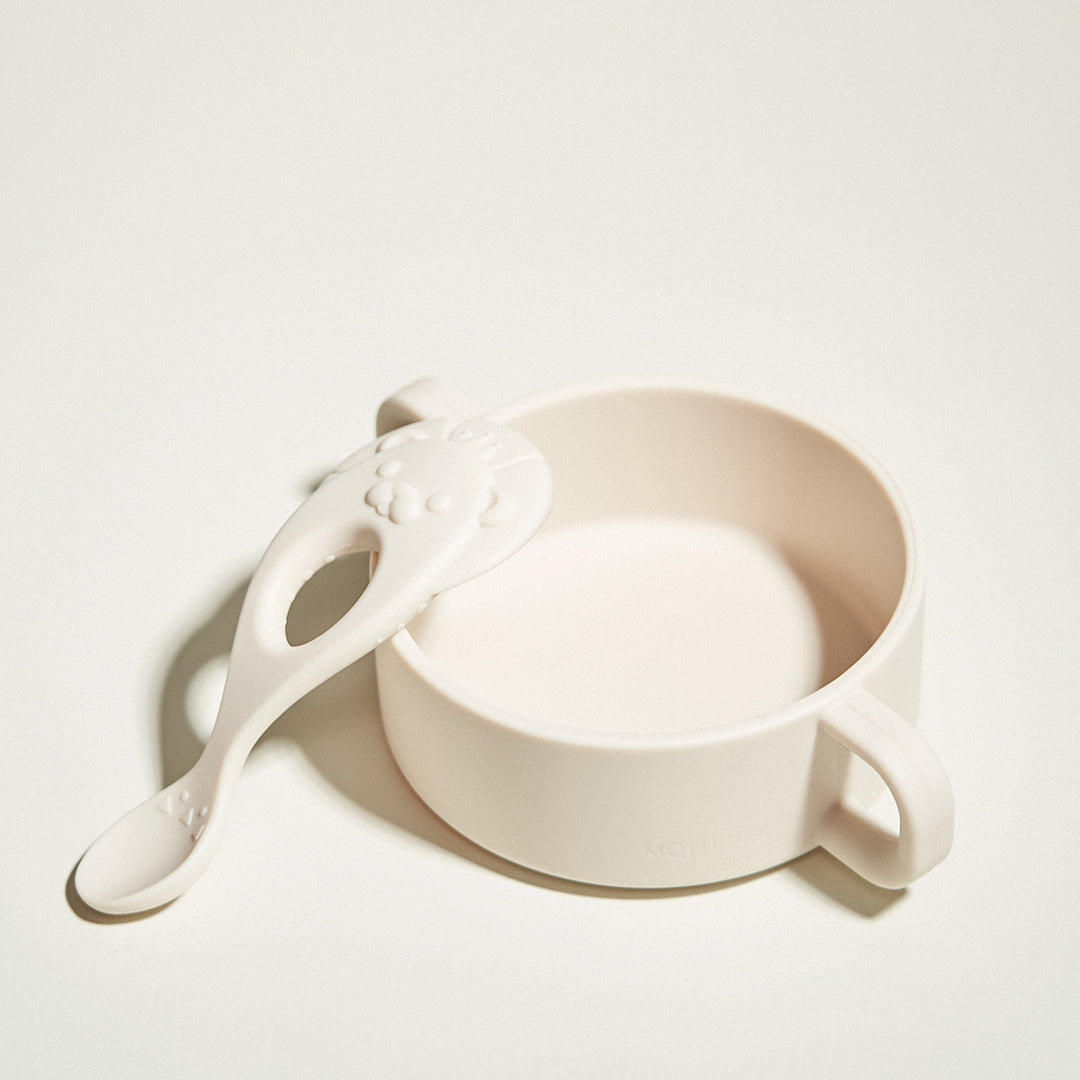 Mother-K silikoninis dubenėlis, 350 ml., +3 mėn.