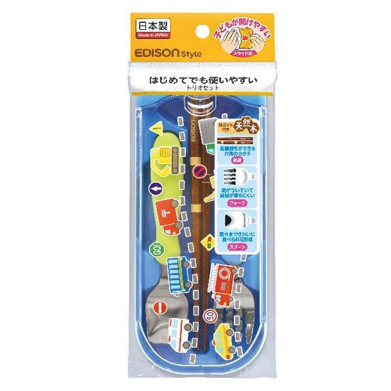 EDISONmama Stalo įrankių rinkinys „Working Cars”, nuo 18 mėn. su dėklu