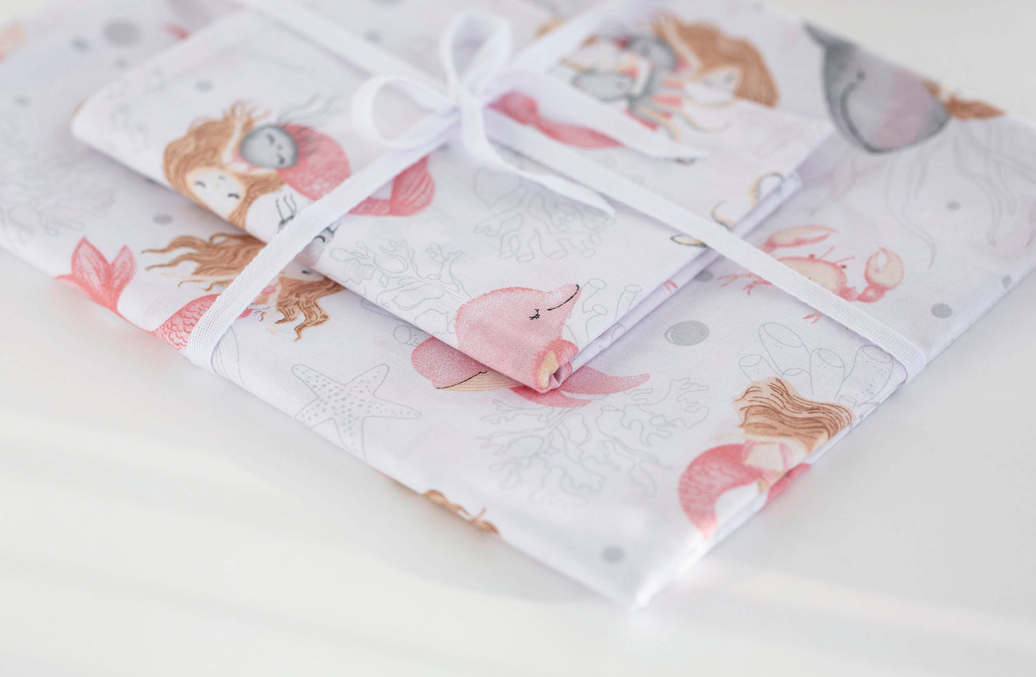 Medvilnės drobelės patalynė "Undinėlė"