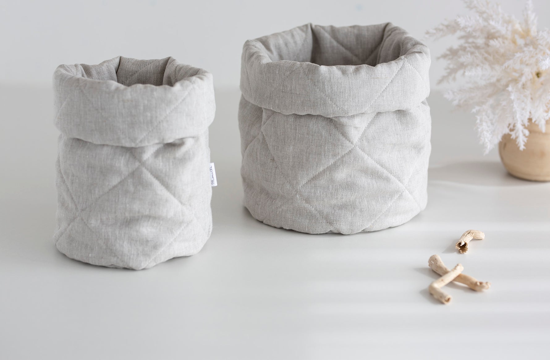 Daiktų laikymo krepšelis iš 100% lino "NUMA"