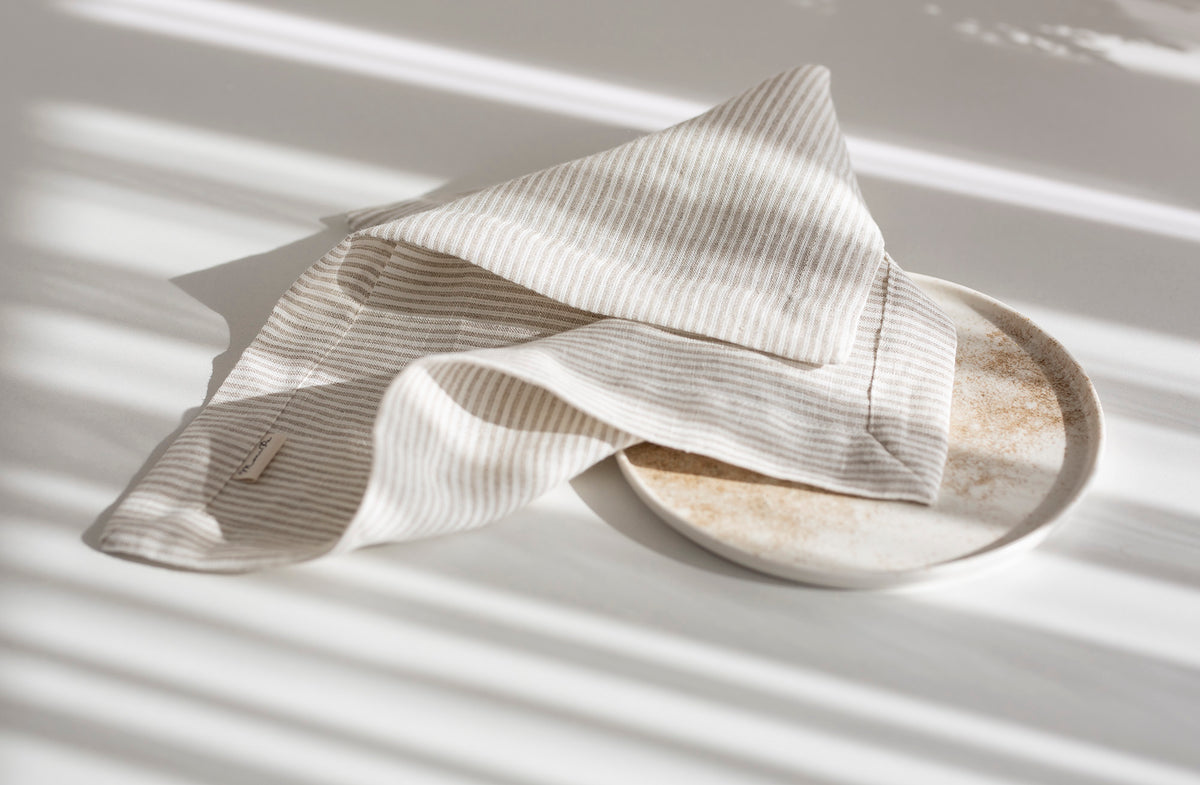 Servetėlių komplektas iš 100% lino "ALBA"