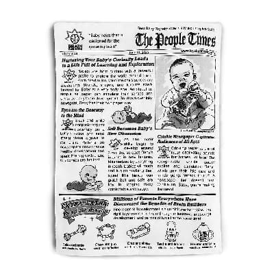 Brain Builders neplyštantis laikraštis „Kūdikių žinios“ / Amžius: 4 mėn.+