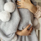 Pledukas kūdikiams ir vaikams "Šviesiai pilkas su baltais svajonių burbulais"