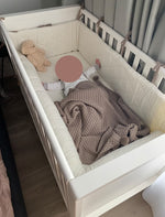 Merino vilnos pledukas kūdikiams ir vaikams "Koriukas kakavinis"