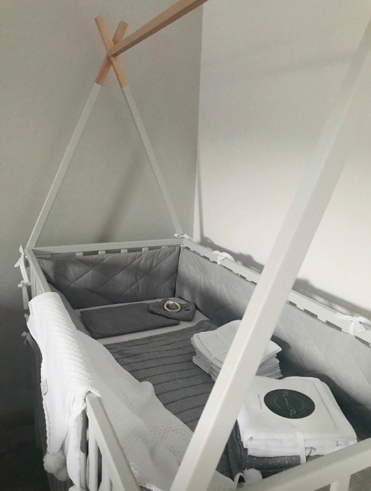 Medvilninis pledukas kūdikiams ir vaikams su burbuliukais "Baltas"